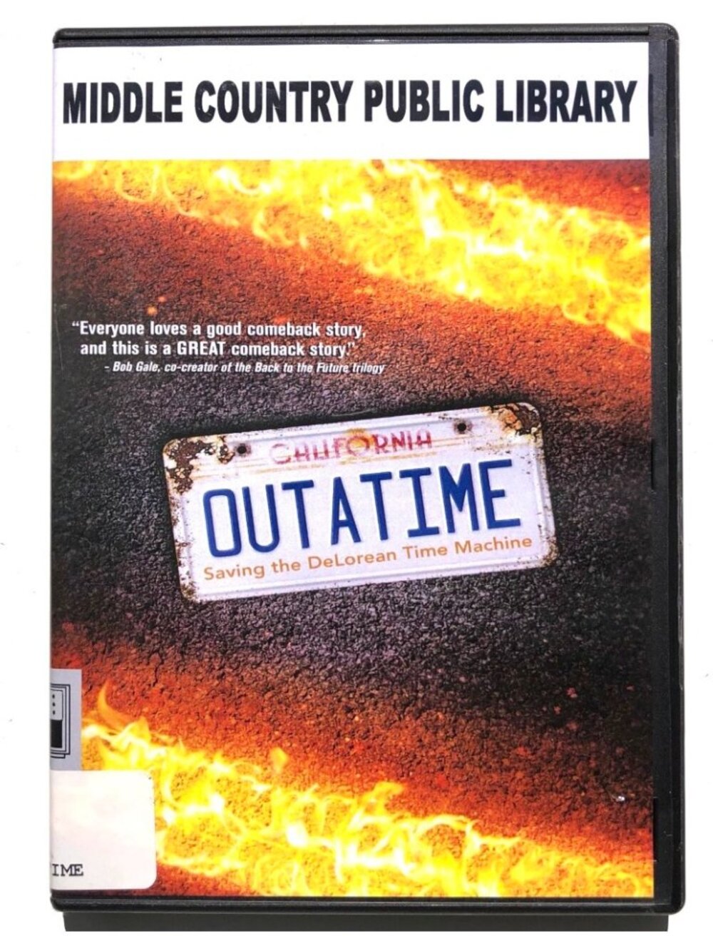 OUTATIME Saving the DeLorean Time Machine DVD 2016 Ex Library Back to the Future